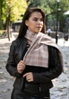 Шарф теплий "Нью-Йорк" MyScarf one size Мокко клітинка - зображення 3