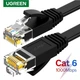 Патч корд UGREEN NW102 сетевой кабель 1000 Mбит\с Ethernet RJ45 Cat 6 плоский 3М Black (50175) - изображение 2