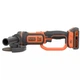 Акумуляторна кутова шліфмашина Black+Decker BCG720M1 - зображення 2