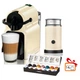 Капсульна кавоварка Nespresso Inissia&Milk EN 80.CW+ Vanilla Cream кремовая - зображення 1