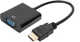 Адаптер RZTK HDMI A Plug - VGA 0.2 м Black - изображение 1