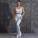 Женский костюм для фитнеса Whatiwear тай-дай разноцветный M (1296-green-M) - изображение 1
