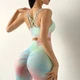 Женский костюм для фитнеса Whatiwear тай-дай разноцветный M (1296-green-M) - изображение 3