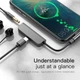 Перехідник BASEUS L53 Type-C to 3,5mm AUX Macbook support PD 18W 5V 2A чорний - зображення 2
