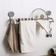 Двойной держатель для полотенец с крючками J&S Home JS185016 White (простой монтаж) - изображение 3