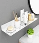 Полка для ванной из алюминия IwConcept BathRack Loft-50cm (Белая) - изображение 1