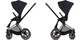 Универсальная коляска 2 в 1 Cybex Priam Fashion Edition Spring Blossom Dark black шасси Rose Gold - изображение 12