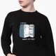 Свитшот для девочек Вся правда о медведях (We Bare Bears) (9509-2907-6) 134-140 см Черный - изображение 2