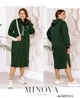 Сукня жіноча Minova 22314 2(48-50-52) Темно-зелена - изображение 4