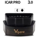 Диагностический OBD2 сканер Vgate iCar Pro ELM327 Блютуз/Bluetooth 3 для Android (724072777) Черный - изображение 1