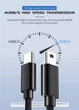 Кабель зарядний Uverbon Mini USB to Type-C 2A 1M Black (DN2548T1) - зображення 3
