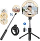 Штатив монопод (тренога) Bluetooth Selfie Stick L07 с кольцевой лампой 16см для телефона - изображение 1