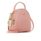 Женская сумка рюкзак Weichen через плечо 2 в 1 розовая (1160-pink) - изображение 1