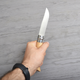 Ніж складний Opinel №8 Inox (довжина: 190мм, лезо: 85мм), бук - изображение 10