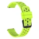Ремешок для Zepp E - зеленый / ширина крепления 20мм / силикон / Watchbands double (W38-9WB21332052) - изображение 1