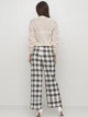 Брюки женские H&M 0725354_клетка_06 36 Белые (KAY2000000560090) - изображение 2