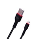 Кабель Veron LV02 Lightning (USB 2.0) (0.3m) - Black (Чорний) - зображення 2