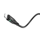 Кабель Hoco U93 USB – Lightning 2.4 А 1.2 м в нейлоновому обплетенні чорний - изображение 4