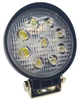 LED фара 27W 9x3W широкий луч, круглый корпус 2000 LM LED фара рабочая круглая 27W, 9 ламп, 10-30V, 6000K - изображение 1