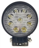 LED фара 27W 9x3W широкий луч, круглый корпус 2000 LM LED фара рабочая круглая 27W, 9 ламп, 10-30V, 6000K - изображение 3