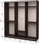 Шкаф-купе трехдверный Roko 179.2x242x60 см ДСП + Зеркало Дуб венге (20200024302) - изображение 2