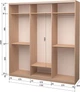 Шафа-купе тридверна Roko 179.2x242x60 см ДСП + Дзеркало Дуб молочний (20200024367) - зображення 2