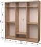 Шкаф-купе трехдверный Roko 179.2x242x60 см ДСП + Зеркало Дуб сонома (20200024432) - изображение 2