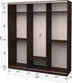 Шкаф-купе трехдверный Roko 209.2x242x60 см ДСП + Зеркало Дуб венге (20200024304) - изображение 2