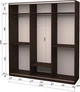 Шкаф-купе трехдверный Roko 224.2x242x60 см ДСП + Зеркало Дуб венге (20200024308) - изображение 2