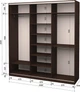 Шкаф-купе трехдверный Roko 209.2x242x60 см Зеркало Дуб венге (20200024316) - изображение 2