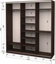 Шафа-купе тридверна Roko 239.2x242x60 см Дзеркало Дуб венге (20200024322) - зображення 2