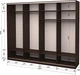Шкаф-купе четырехдверный Roko 238.4x242x60 см Зеркало Дуб венге (20200024627) - изображение 2