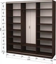 Шафа-купе тридверна Roko 239.2x242x60 см Дзеркало Дуб венге (20200024358) - зображення 2