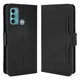 Чохол-книжка з кишеньками Deexe Wallet Stand для Motorola Moto G60 - Black - зображення 2