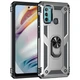 Противоударный чехол с подставкой Deexe Armor Case для Motorola Moto G60 - Silver - изображение 1