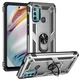 Противоударный чехол с подставкой Deexe Armor Case для Motorola Moto G60 - Silver - изображение 2