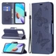 Чехол-книжка с рисунком UniCase Butterfly Pattern для Xiaomi Redmi 10 / 10 (2022) / 10 Prime - Dark Blue - изображение 1