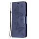 Чехол-книжка с рисунком UniCase Butterfly Pattern для Xiaomi Redmi 10 / 10 (2022) / 10 Prime - Dark Blue - изображение 3