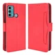 Чехол Deexe Wallet Stand для Motorola Moto G60 - Red - изображение 2