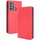 Чохол-книжка Deexe Retro Style для Motorola Moto G60 - Red - зображення 1