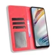 Чохол-книжка Deexe Retro Style для Motorola Moto G60 - Red - зображення 5