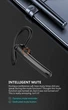 Бездротова блютуз гарнітура Yincine F980 bluetooth Чорна з мікрофоном - зображення 6