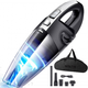 Автомобильный пылесос аккумуляторный Moltis М2, 2200mAh, 120W, от USB из ABS пластика черный 10001 - изображение 2