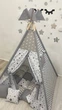 Вігвам - Дитячий намет, Намет, Вігвам, Будиночок New Star Колір Сірий+ 2 подушки + система антискладання - зображення 2