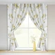 Занавеска из батиста Пион Желтый Adagio Windows Decor, тюль с крупными цветами 250 х 170см, тюлевые шторы на тесьме - изображение 1