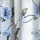 Занавеска из батиста Пион Голубой Adagio Windows Decor, тюль с крупными цветами 250 х 170см, тюлевые шторы на тесьме - изображение 4