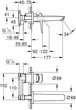 Смеситель скрытого монтажа для раковины GROHE BauEdge New 20474001 - изображение 6