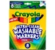 Фломастеры Crayola Washable крайола на водной основе 8 цветов - изображение 1