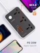 Сетевой удлинитель фильтр LDNIO SC3412 2500W, 2M, 3 розетки, 3USB/1Type-C, QC/PD, 3A/38W быстрая зарядка PD3.0 и QC3.0 Black (SC3412) - изображение 5