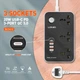 Сетевой удлинитель фильтр LDNIO SC3412 2500W, 2M, 3 розетки, 3USB/1Type-C, QC/PD, 3A/38W быстрая зарядка PD3.0 и QC3.0 Black (SC3412) - изображение 7